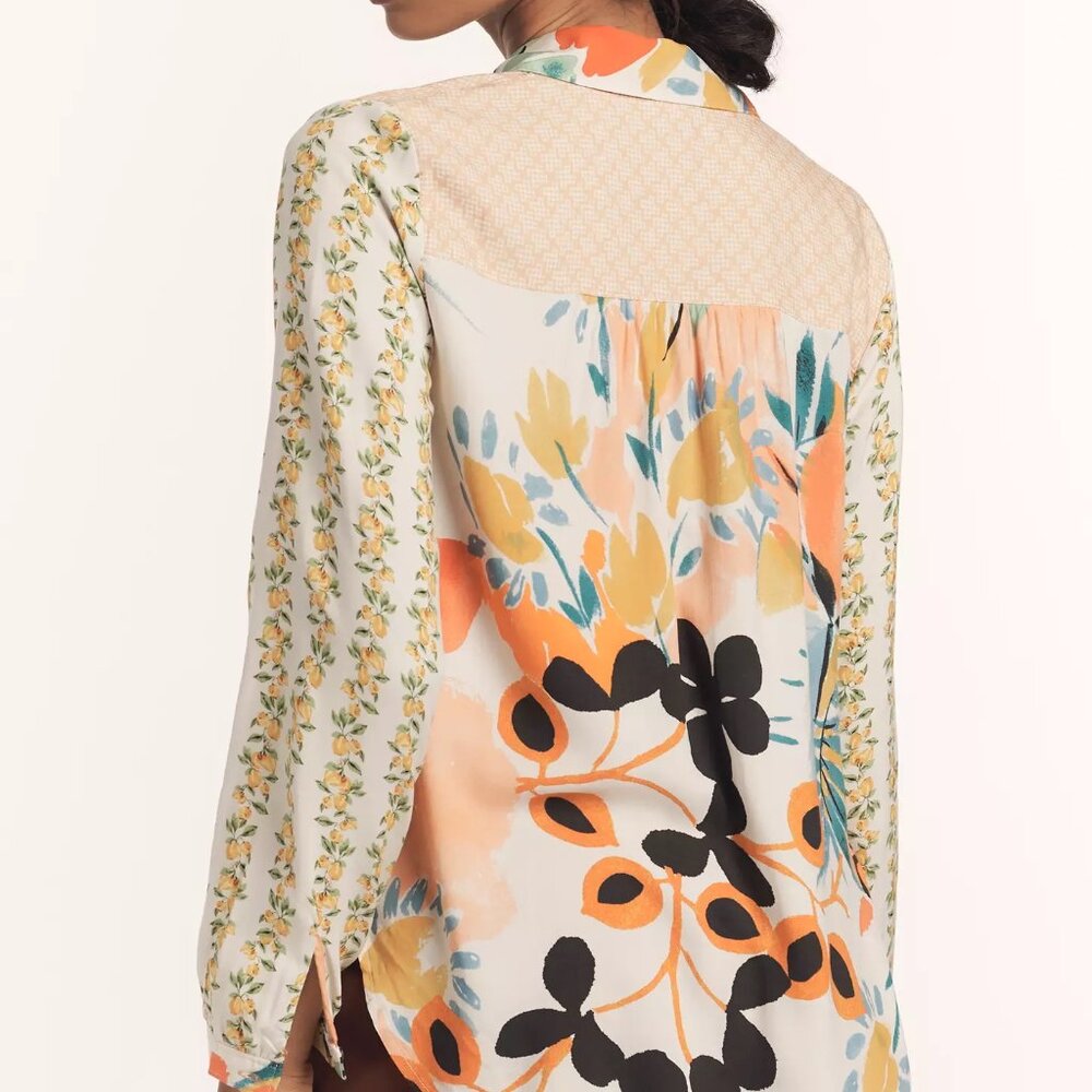 SOLD OUT STYLE - Like New Maeve Alida Contrast Buttondown Shirt Sz L - Picture 2 of 4